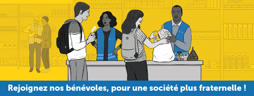 Rejoignez nos bénévoles, pour une société plus fraternelle !