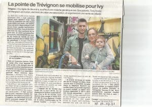 Nos journaux locaux nous ouvrent à une nouvelle enfant Yvi !!!