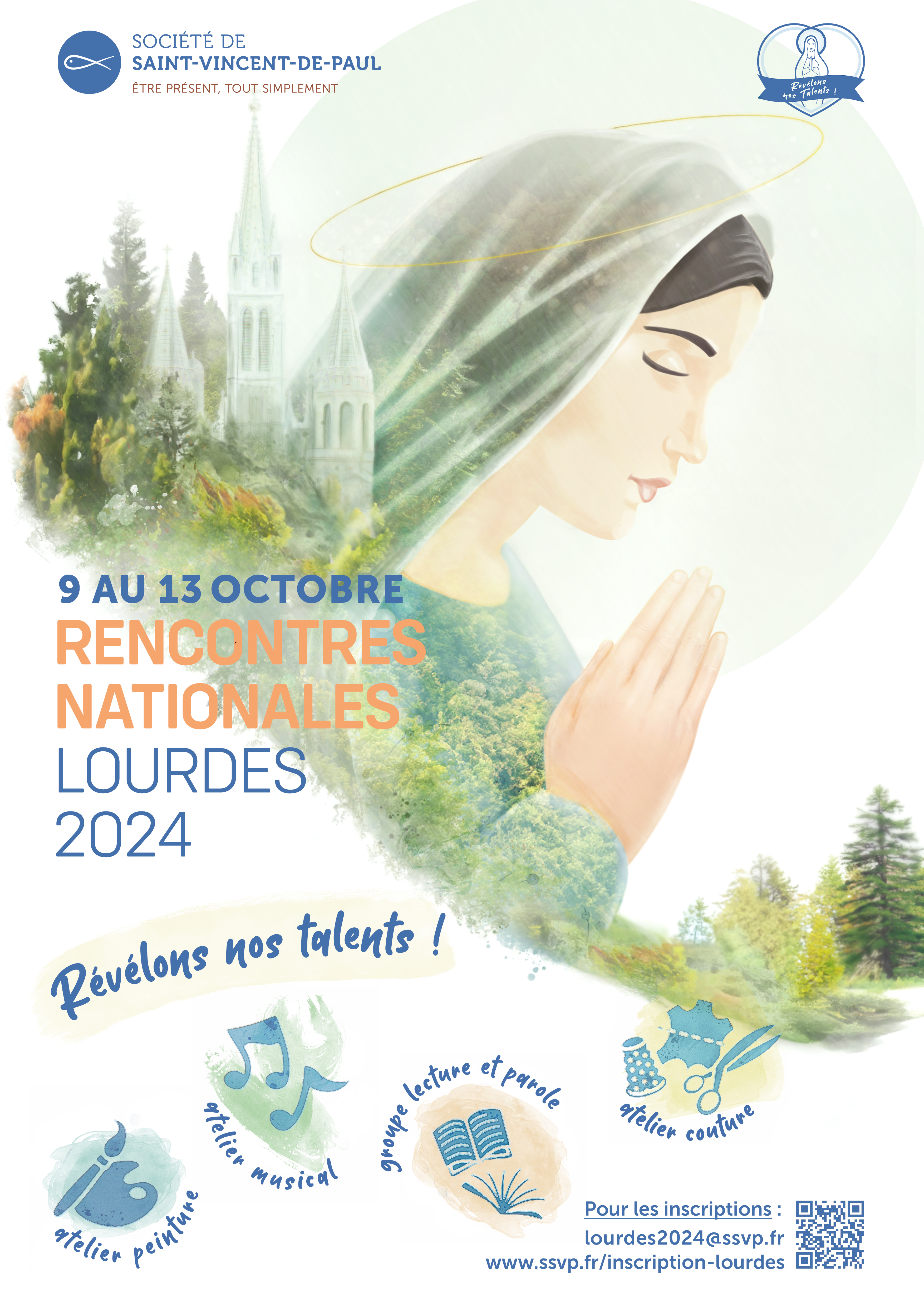 Affiche Lourdes 2024 Affiche Lourdes 2024