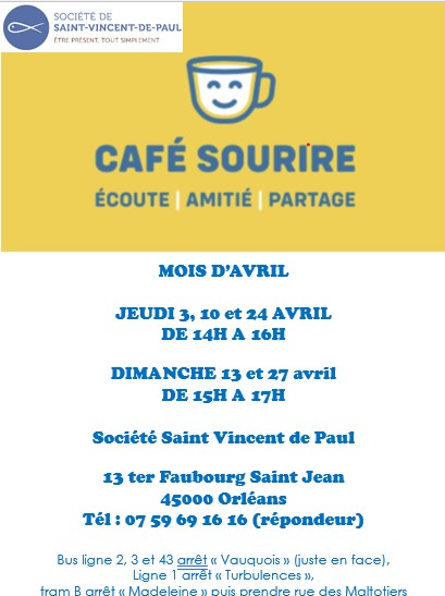 Cafe Sourire Orleans avril Cafe Sourire Orleans avril