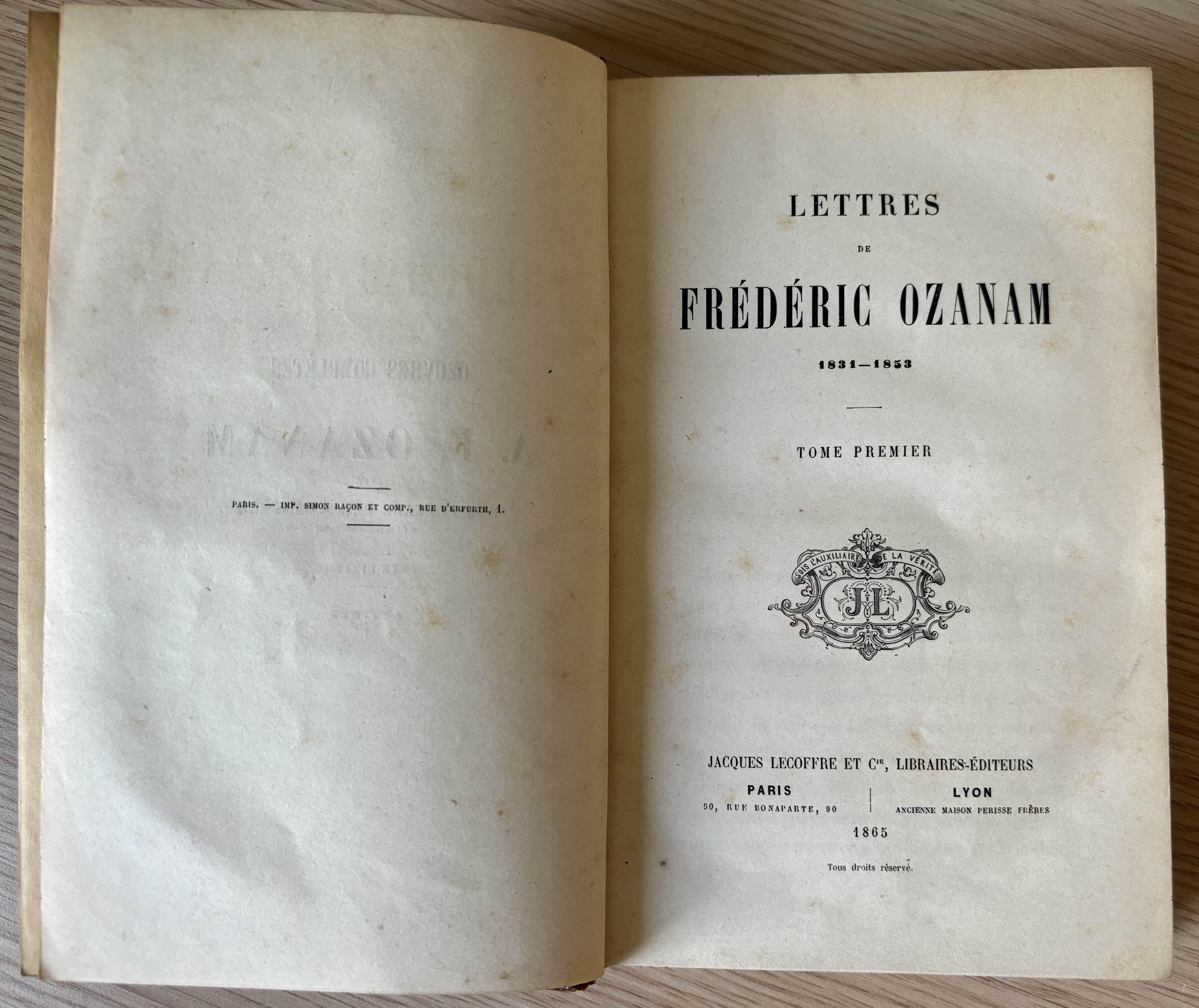lettres Ozanam