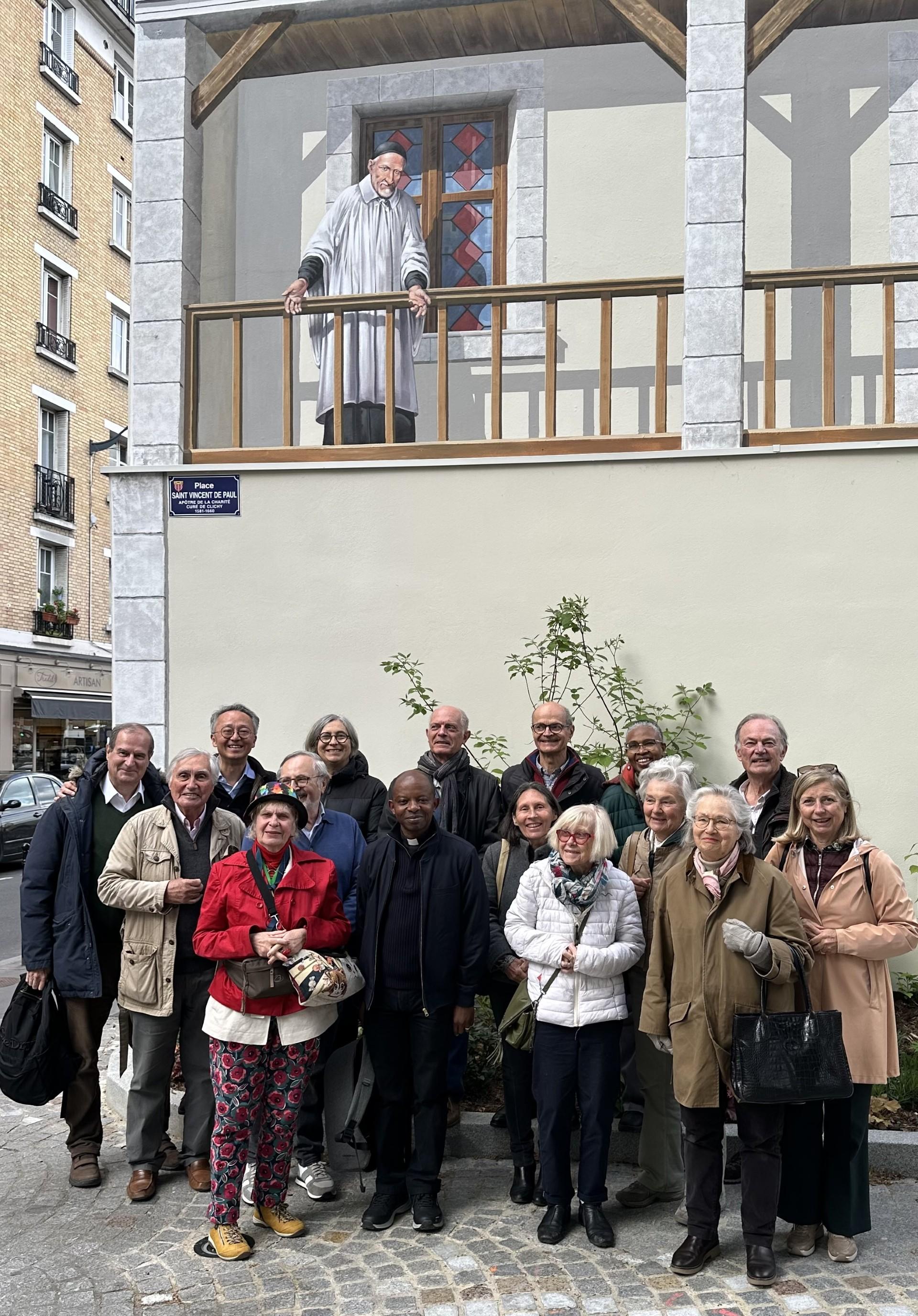 equipe du 92 en pelerinage à Clichy