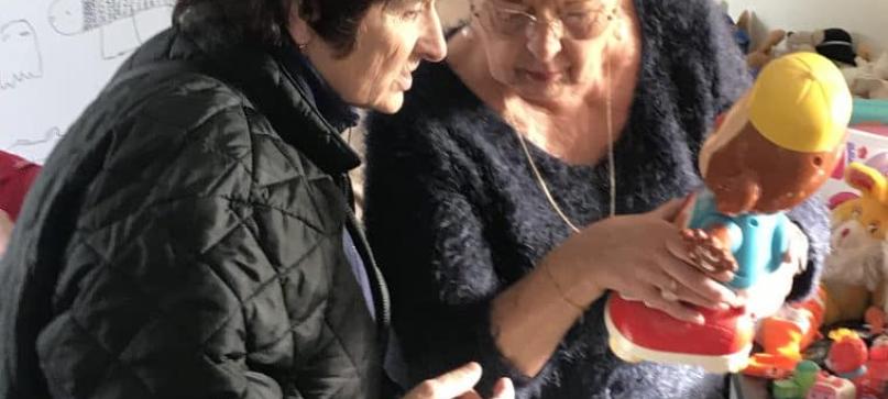 une distribution alimentaire